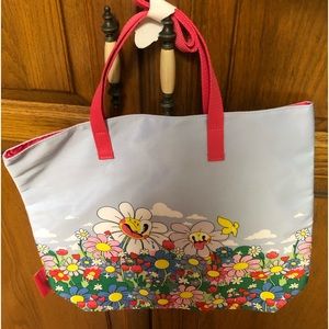 Estee Lauter tote bag new,  never used 17 x 15 1/2 x 5 colorful cute washable